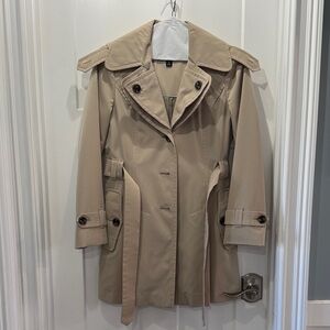 London Fog Beige Trench Coat Size XS